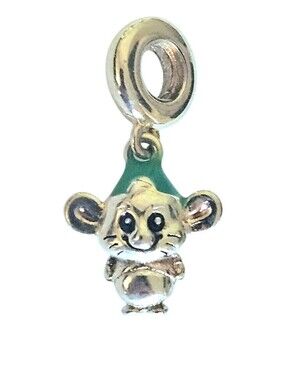LINX DISCOUNTINUED Sterling Silver Gus The Mouse From Cinderella Bracelet Charm